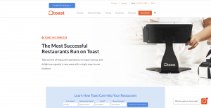 Toast homepage
