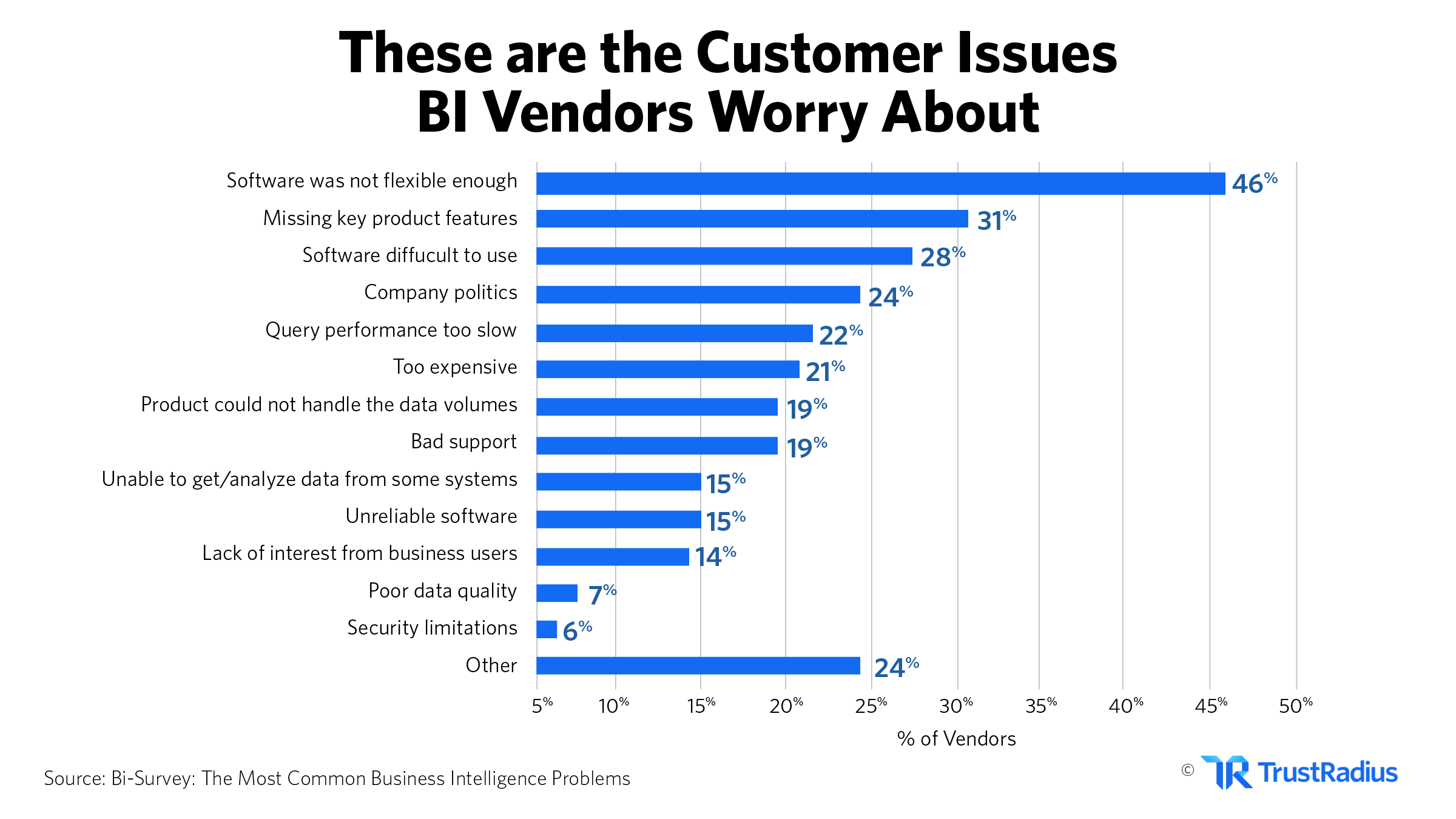 These are the issues BI customers worry about