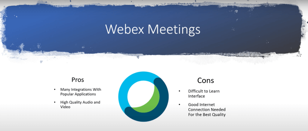webex meetings pros and cons
